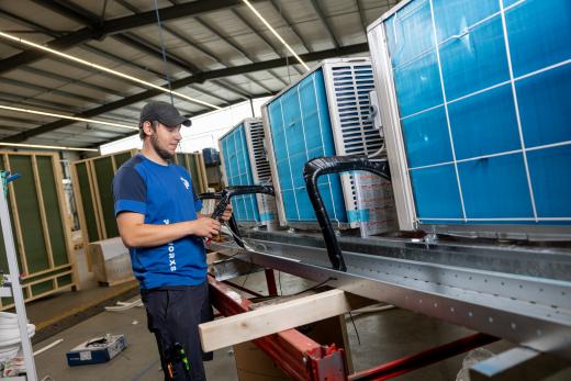 Werken aan opdakskid