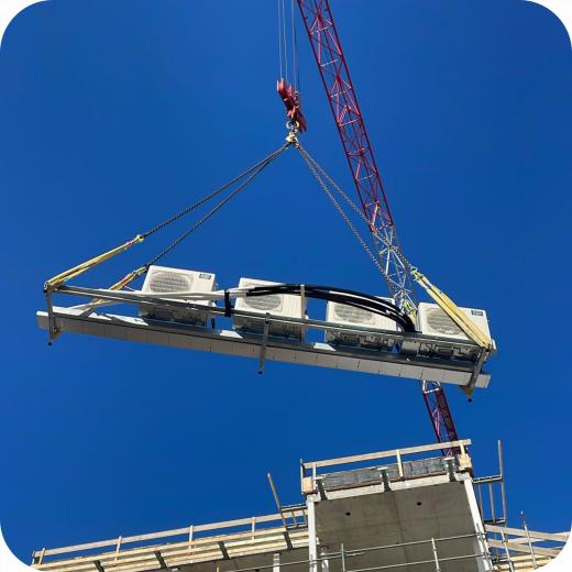 Opdakskid in lijnopstelling